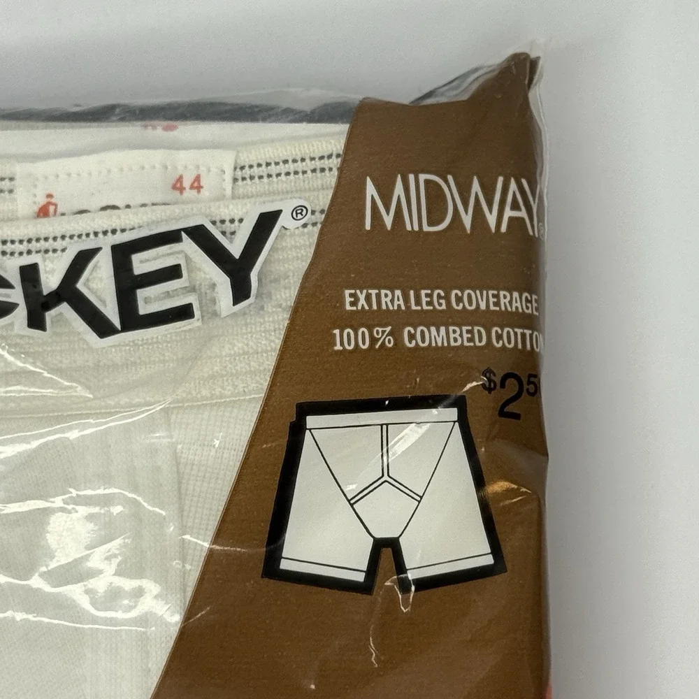 Vtg 1971 Jockey Midway Boxer Brief Style 1101 Size 44 NOS Single Pack